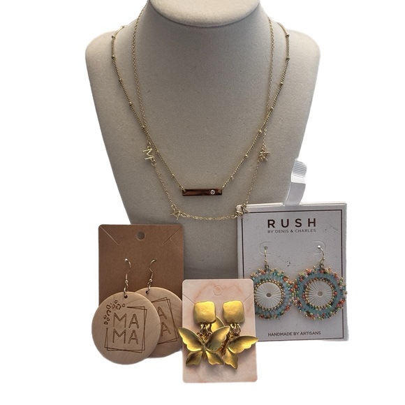 Various Jewelry - MaMa Gold and Multicolor Jewelry Bundle NWT and EUC